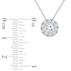 Thumbnail Image 2 of 1 CT. T.W. Certified Lab-Grown Multi-Diamond Pendant in 10K White Gold (F/SI2)