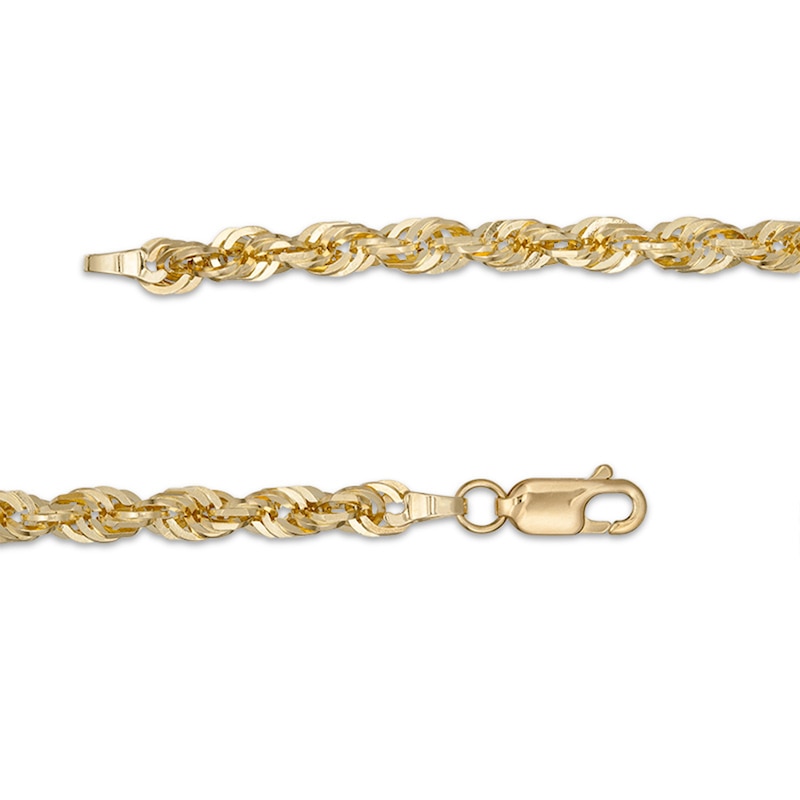Main Image 3 of 4.4mm Round Rope Chain Necklace in Solid 14K Gold - 22"