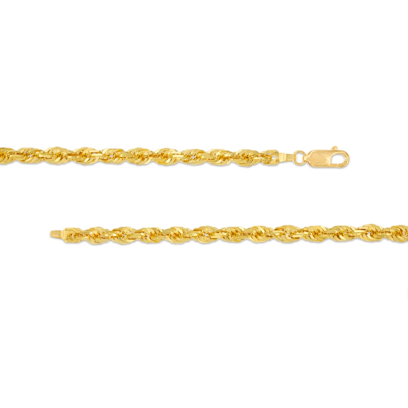 Main Image 2 of 4.4mm Round Rope Chain Necklace in Solid 14K Gold - 26"