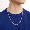 Thumbnail Image 2 of 4.4mm Round Rope Chain Necklace in Solid 14K White Gold - 24"