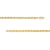 Thumbnail Image 3 of 4.4mm Round Rope Chain Necklace in Solid 14K Gold - 24"