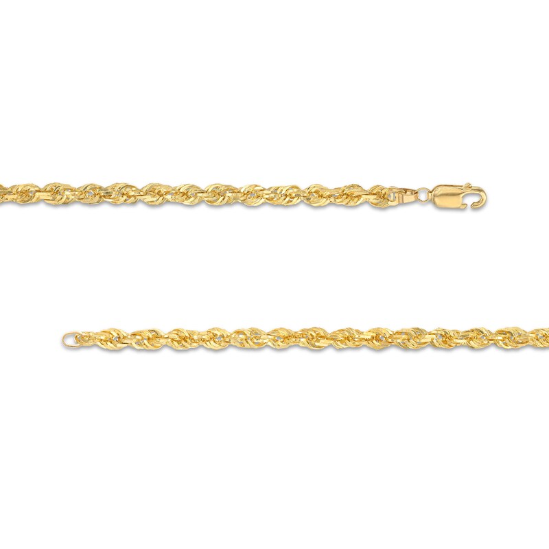 Main Image 3 of 4.4mm Round Rope Chain Necklace in Solid 14K Gold - 24"