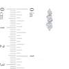 Thumbnail Image 4 of 1/2 CT. T.W. Certified Lab-Grown Diamond Graduated Trio Swirl Drop Earrings in Sterling Silver (F/SI2)