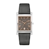 Thumbnail Image 1 of Men's Bulova Sutton Two-Tone IP Grey Leather Strap Watch with Rectangular Grey Dial (Model: 96B443)
