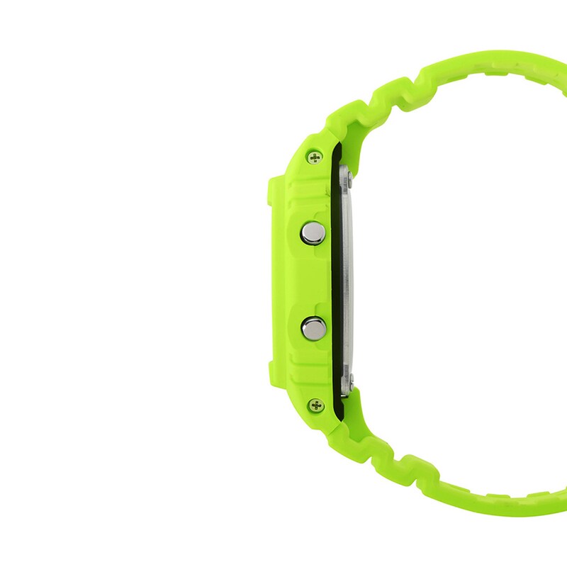 Main Image 3 of Men's Casio G-Shock Digital Neon Yellow Resin Strap Watch with Octagonal Dial (Model: DW5600EP-9)