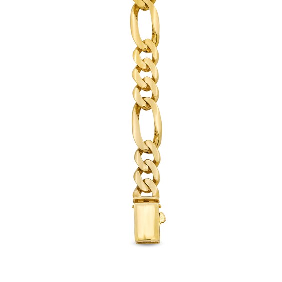 8.0mm Figaro Chain Bracelet in Hollow 10K Gold - 8.5â