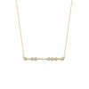 1/5 CT. T.W. Certified Lab-Grown Diamond Bezel-Set Bar Necklace in 10K Gold (F/SI2)