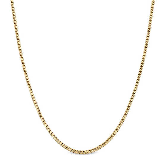 3.0mm Franco Snake Chain Necklace in Solid 10K Gold - 22â