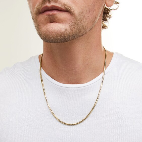 3.0mm Franco Snake Chain Necklace in Solid 10K Gold - 22â