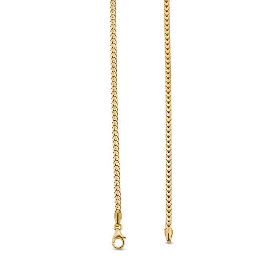 3.0mm Franco Snake Chain Necklace in Solid 10K Gold - 22â