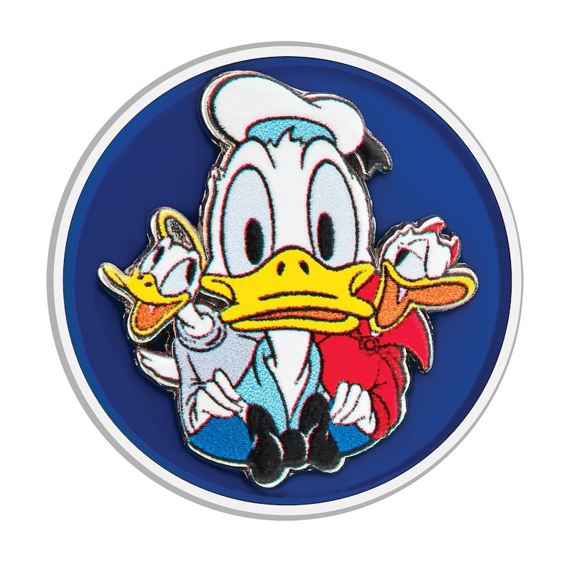 Main Image 4 of Limited Edition Citizen Eco-Drive® Disney Feisty Donald Duck 90th Anniversary Watch and Pin Box Set (Model: AW1691-66W)