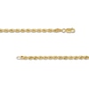 Thumbnail Image 4 of 3.15mm Glitter Rope Chain Necklace in Hollow 10K Gold - 20"