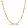 Thumbnail Image 1 of 5.3mm Glitter Rope Chain Necklace in Hollow 10K Gold - 26"