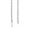 Thumbnail Image 2 of 5.3mm Glitter Rope Chain Necklace in Hollow 10K White Gold - 24"