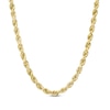Thumbnail Image 1 of 5.3mm Glitter Rope Chain Necklace in Hollow 10K Gold - 20"