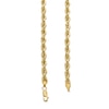Thumbnail Image 3 of 5.3mm Glitter Rope Chain Necklace in Hollow 10K Gold - 22"