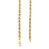 Thumbnail Image 3 of 5.3mm Glitter Rope Chain Necklace in Hollow 10K Gold - 24"