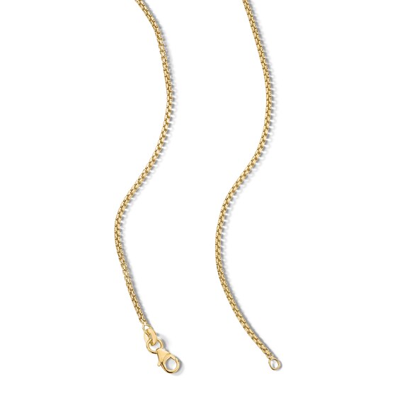 1.6mm Box Chain Necklace in Solid 10K Gold - 20â