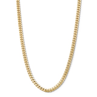 Main Image 1 of 4.95mm Cuban Curb Chain Necklace in Solid 10K Gold - 20”