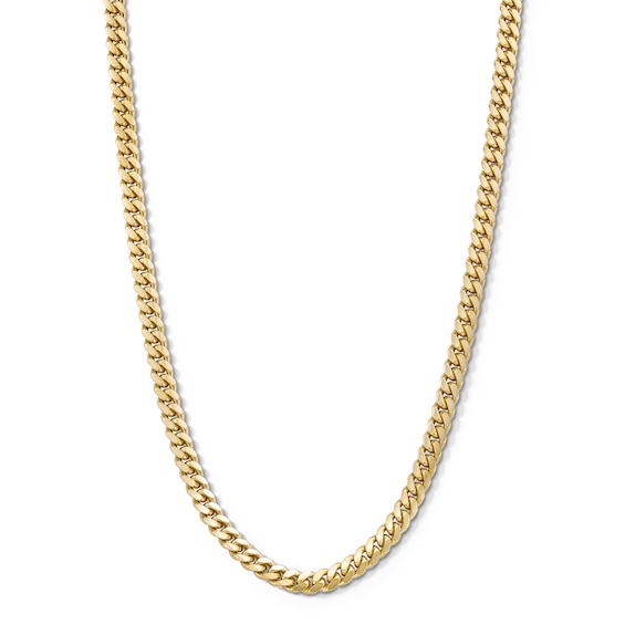 4.95mm Cuban Curb Chain Necklace in Solid 10K Gold - 20â