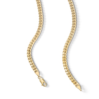 Main Image 3 of 4.95mm Cuban Curb Chain Necklace in Solid 10K Gold - 20”