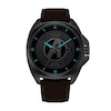 Thumbnail Image 4 of Men's Citizen Eco-Drive® ©Marvel Avengers Brown Leather Strap Watch with Black Dial (Model: AW1721-08W)