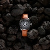 Thumbnail Image 6 of Men's Citizen Eco-Drive® ©Marvel Avengers Brown Leather Strap Watch with Black Dial (Model: AW1721-08W)