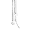 Thumbnail Image 2 of White Lab-Created Sapphire Tennis Necklace in Sterling Silver