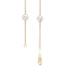 Thumbnail Image 3 of 6.0-6.5mm Freshwater Cultured Pearl Station Cross "Y" Necklace in 14K Gold