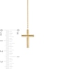 Thumbnail Image 4 of 6.0-6.5mm Freshwater Cultured Pearl Station Cross "Y" Necklace in 14K Gold