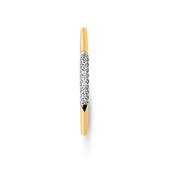 PDPAOLAâ¢ at Zales 1/10 CT. T.W. Lab-Grown Diamond Slender Ring in 18K Gold