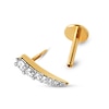Thumbnail Image 2 of PDPAOLA™ at Zales 1/15 CT. T.W. Lab-Grown Diamond Pointed Curve Single Stud Earring in 18K Gold