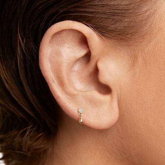 PDPAOLAâ¢ at Zales Lab-Grown Diamond Accent Single Teardrop Earring in 18K Gold