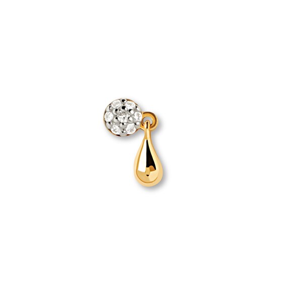 PDPAOLAâ¢ at Zales Lab-Grown Diamond Accent Single Teardrop Earring in 18K Gold