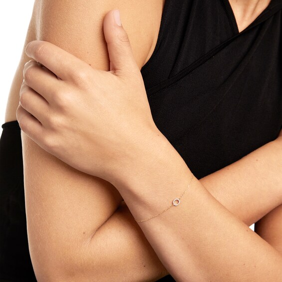 PDPAOLAâ¢ at Zales 1/15 CT. T.W. Lab-Grown Diamond Circle Bracelet in 18K Gold
