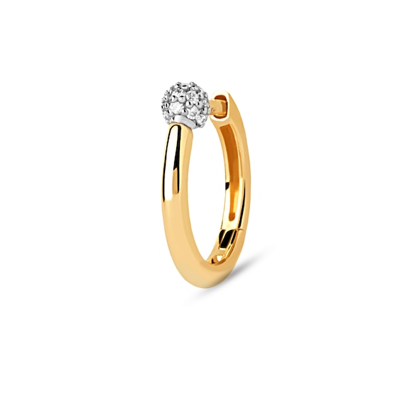 PDPAOLAâ¢ at Zales Lab-Grown Diamond Accent Single Hoop Earring in 18K Gold