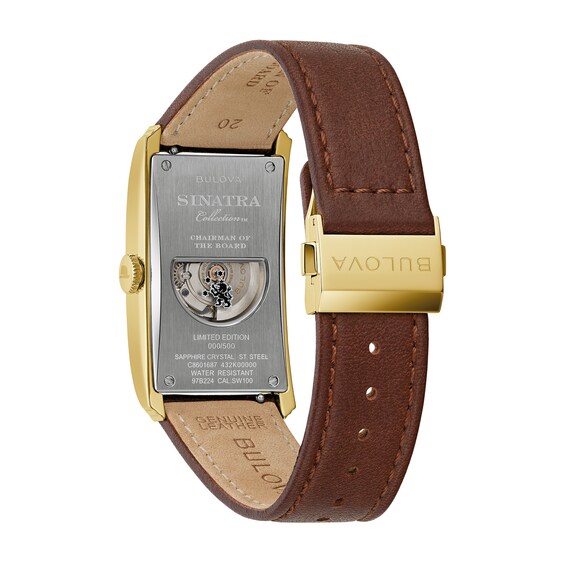Men's Limited Edition Bulova Frank Sinatra âChairman of the Boardâ Automatic Watch with a Black Dial (Model: 97B224)