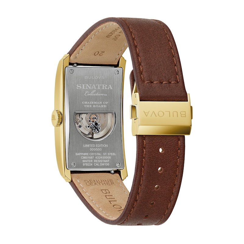 Main Image 3 of Men's Limited Edition Bulova Frank Sinatra “Chairman of the Board” Automatic Watch with a Black Dial (Model: 97B224)