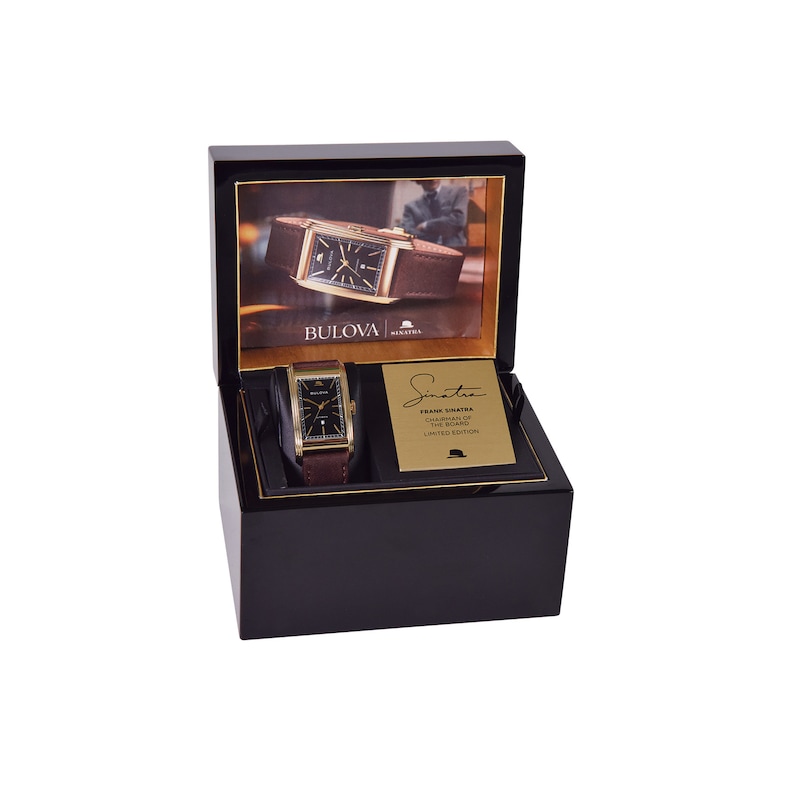 Main Image 4 of Men's Limited Edition Bulova Frank Sinatra “Chairman of the Board” Automatic Watch with a Black Dial (Model: 97B224)