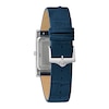 Thumbnail Image 3 of Men's Bulova Sutton Blue Leather Strap Watch with Rectangular Blue Dial (Model: 96B442)