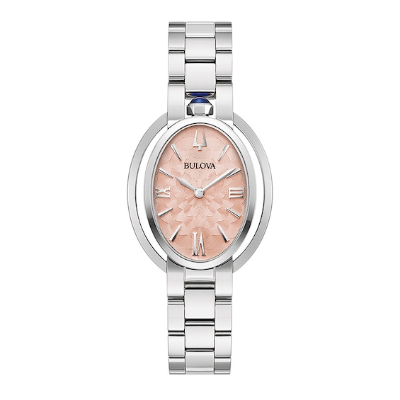 Ladies' Bulova Rubaiyat Watch with Oval Pink Dial (Model: 96L331)