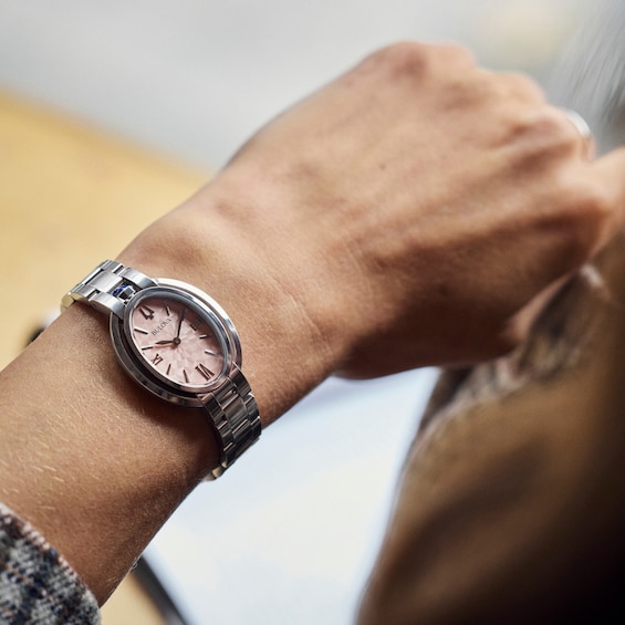 Ladies' Bulova Rubaiyat Watch with Oval Pink Dial (Model: 96L331)