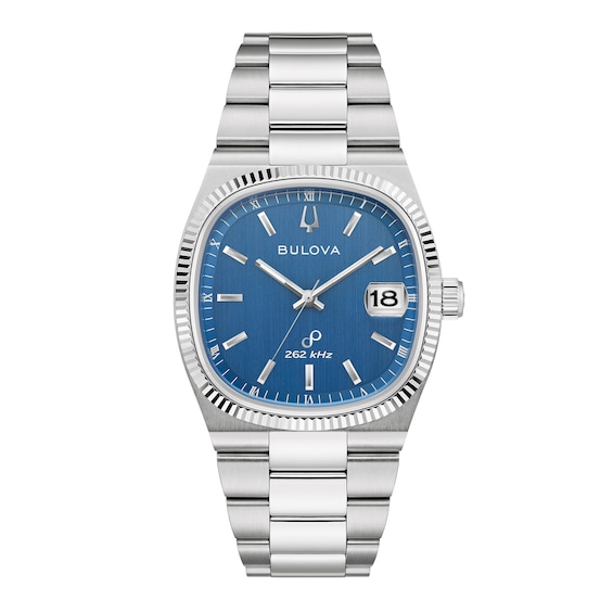 Men's Bulova Super Seville Watch with Square Blue Dial (Model: 96B440)