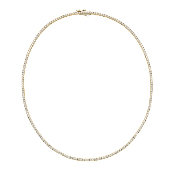 5 CT. T.w. Certified Lab-Grown Diamond Tennis Necklace in 10K Gold (I/Si2) - 17"