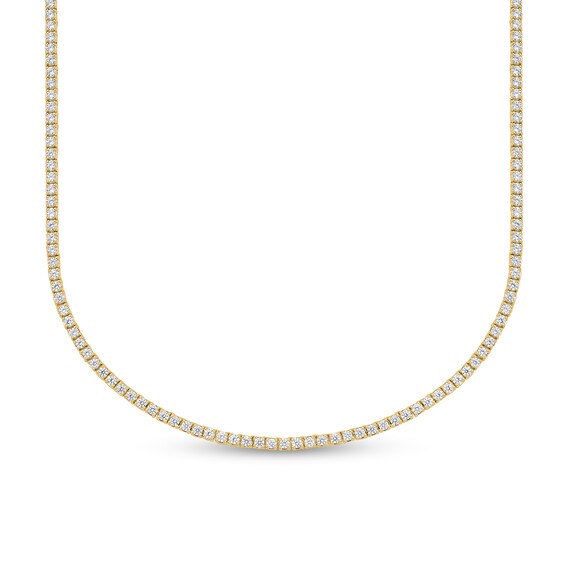 5 CT. T.w. Lab-Grown Diamond Tennis Necklace in 10K Gold (I/Si2) - 17"