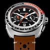 Thumbnail Image 4 of Men’s Bulova Racer Chronograph Brown Leather Strap Watch with Black Dial (Model: 98B427)