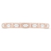 Thumbnail Image 3 of 1/15 CT. T.W. Baguette Diamond Vintage-Style Stackable Anniversary Band in 10K Rose Gold