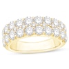 Thumbnail Image 1 of 2-1/2 CT. T.W. Certified Lab-Grown Diamond Double Row Anniversary Band in 14K Gold (F/SI2)
