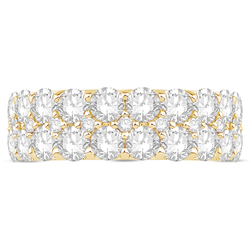 Main Image 3 of 2-1/2 CT. T.W. Certified Lab-Grown Diamond Double Row Anniversary Band in 14K Gold (F/SI2)