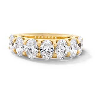3 CT. T.W. Oval Lab-Grown Diamond Seven Stone Anniversary Band in 14K Gold (F/SI2)